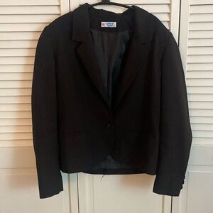 Vintage College Town Small Black Blazer